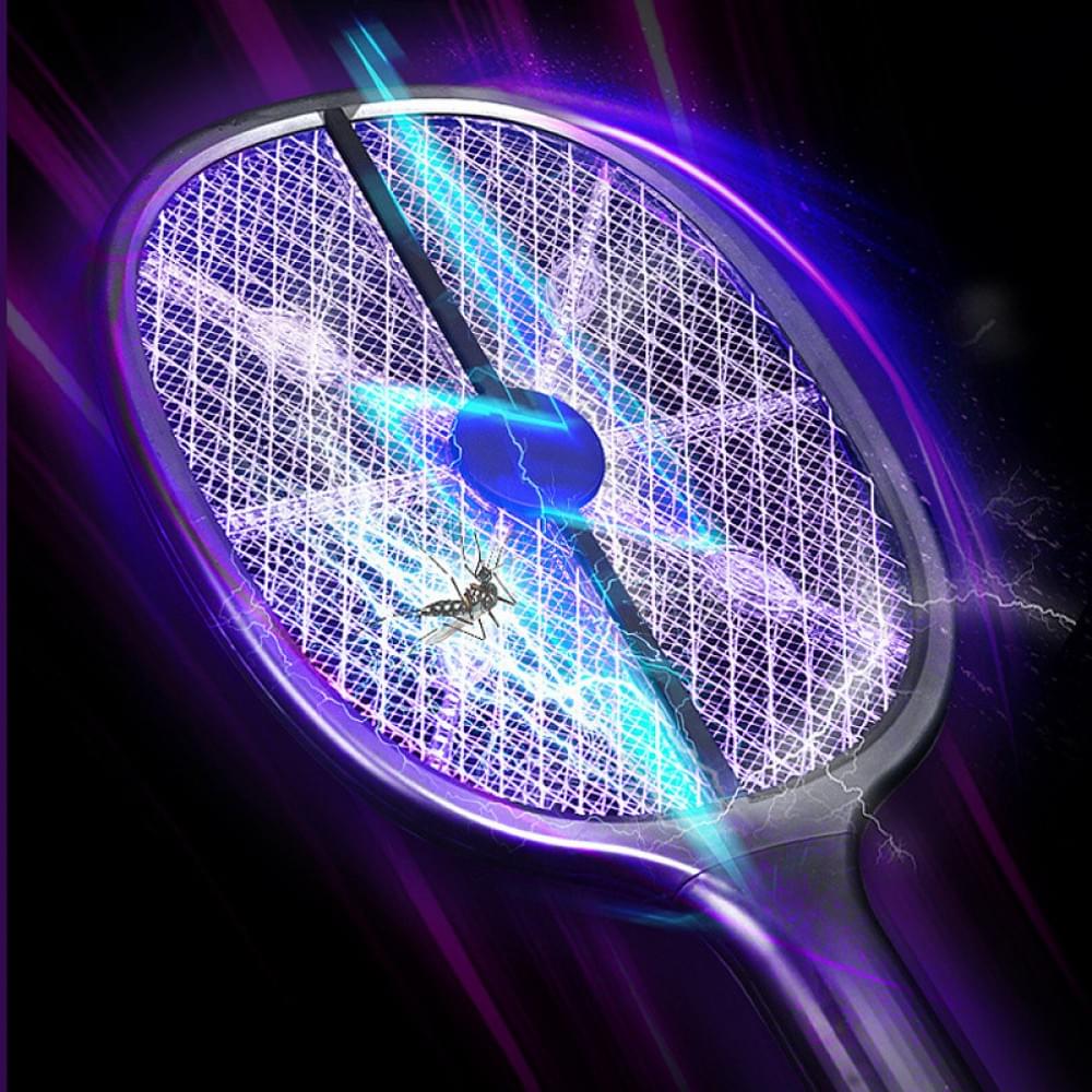 Пастка для комах з UV підсвічуванням D-709 Black Warrior with battery 1200 mAh Black