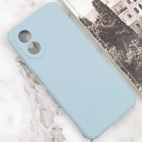 Силіконовий чохол Candy Full Camera для Oppo A58 4G Сірий / Smoky Gray