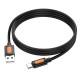 Дата кабель Borofone BX114 Structure USB to Type-C 3A (1m) Black
