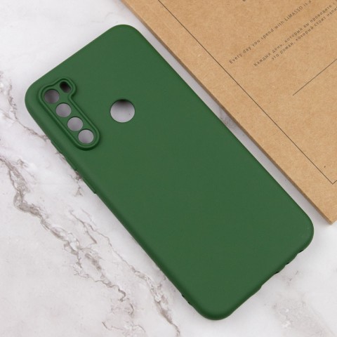Чохол TPU GETMAN Liquid Silk Full Camera для Xiaomi Redmi Note 8T Зелений / Dark green