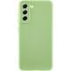 Чохол TPU GETMAN Liquid Silk Full Camera для Samsung Galaxy S21 Зелений / Pistachio