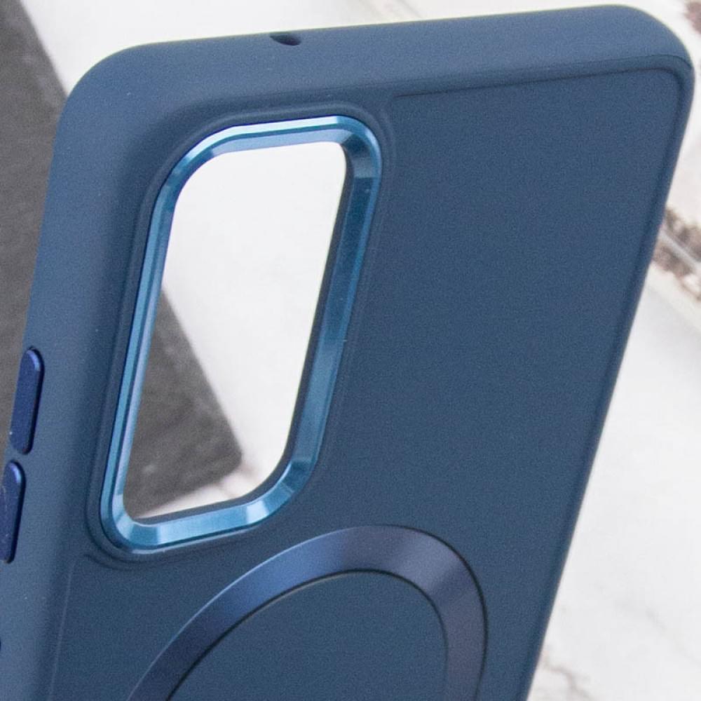 TPU чохол Bonbon Metal Style with MagSafe для Samsung Galaxy A25 5G Синій / Cosmos Blue