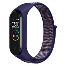 Ремінець Nylon New для Xiaomi Mi Band 3/4/5/6/7 Navy Blue