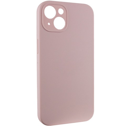 Чохол Silicone Case Full Camera Protective (AA) NO LOGO для Apple iPhone 14 (6.1") Рожевий / Chalk Pink