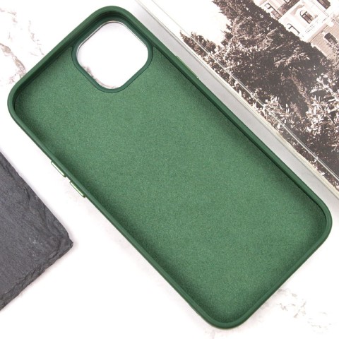 Чохол TPU+Glass Sapphire Midnight Open Camera with MagSafe для Apple iPhone 15 Plus (6.7") Зелений / Forest green