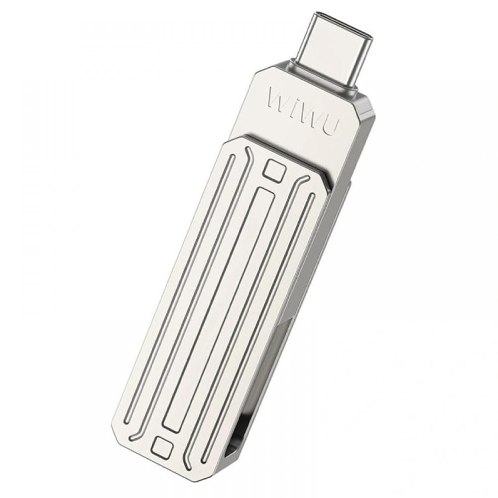 Флеш-накопитель Wiwu Wi-FD001 3in1 (USB-A/C/L) USB 3.0 — 32GB