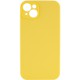 Чохол Silicone Case Full Camera Protective (AA) NO LOGO для Apple iPhone 13 (6.1") Жовтий / Yellow