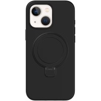 Чохол Silicone Case Full Protective NO LOGO with Ring для Apple iPhone 13 / 14 (6.1") Black