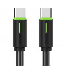 Дата кабель Usams US-SJ734 Bicolor Charging YR Ser. Type-C to Type-C 60W (1m) Black