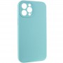 Чохол Silicone Case Full Camera Protective (AA) NO LOGO для Apple iPhone 12 Pro (6.1") Бірюзовий / Marine Green
