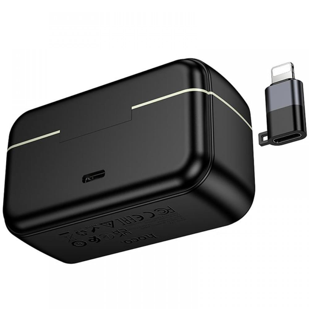 Петличний бездротовий мікрофон Hoco L22 Bright 2in1 (Lightning/Type-C) Black