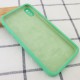 Чохол Silicone Case Square Full Camera Protective (AA) для Apple iPhone XS Max (6.5") Зелений / Spearmint
