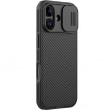 Карбонова накладка Nillkin CamShield Pro Magnetic для Apple iPhone 17 (6.3") Black Карбонова накладка Nillkin CamShield Pro Magnetic для Apple iPhone 17 (6.3") Black