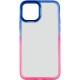 Чохол TPU+PC Fresh sip series для Apple iPhone 12 Pro / 12 (6.1") Рожевий / Синій