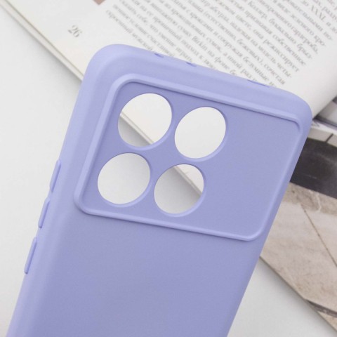 Чохол Silicone Cover Lakshmi Full Camera (A) для Xiaomi Poco X6 Pro Бузковий / Dasheen