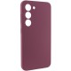 Чохол Silicone Cover Lakshmi Full Camera (AAA) для Samsung Galaxy S22 Бордовий / Plum
