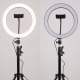 Кольцевая светодиодная LED лампа Flat Ring 10" + tripod 2.1m