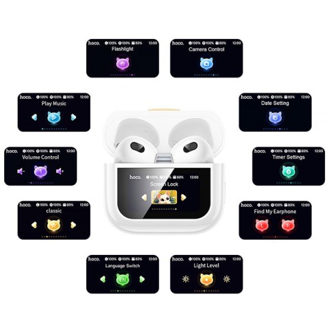 Бездротові TWS навушники Hoco EW87 Gata White