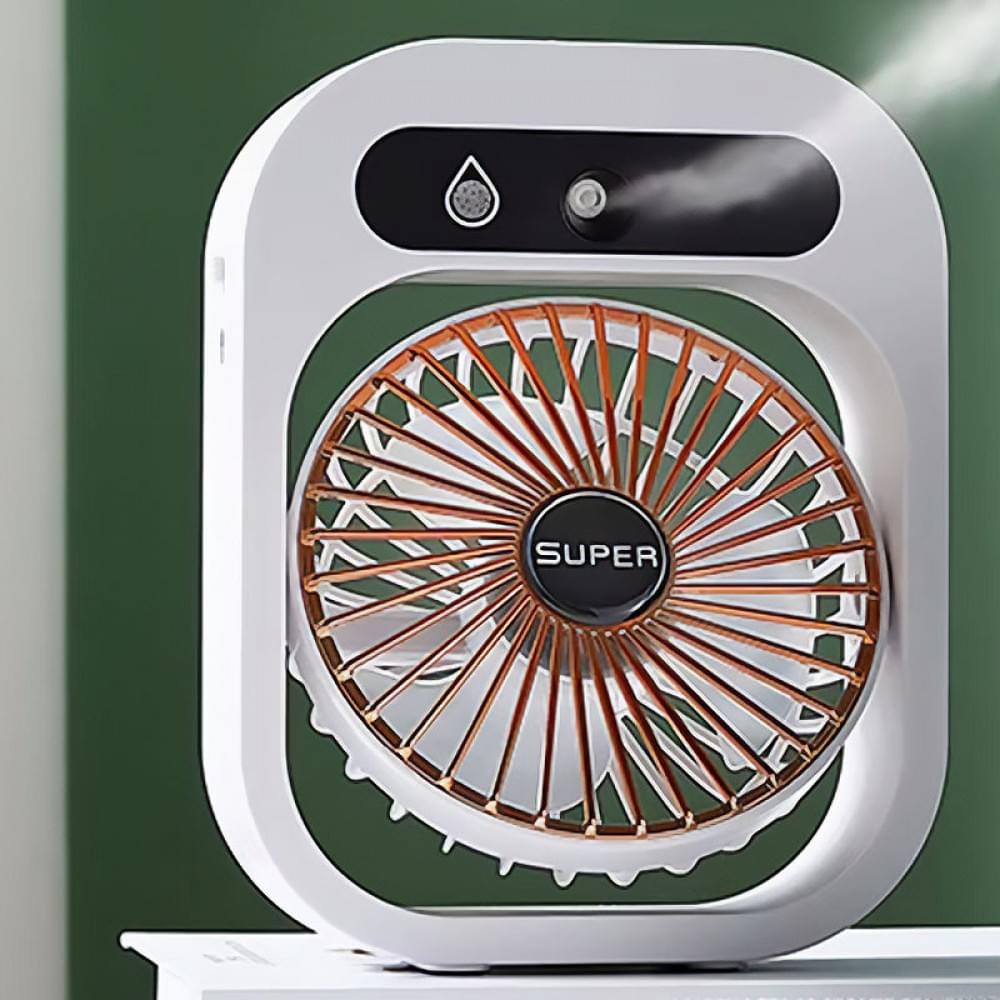 Настільний вентилятор Q8 з водяним охолодженням 1200 mAh White