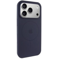 Чохол Silicone Case Full Protective (AA) V2 with MagSafe для Apple iPhone 17 Pro (6.3") Темно-синій / Midnight blue
