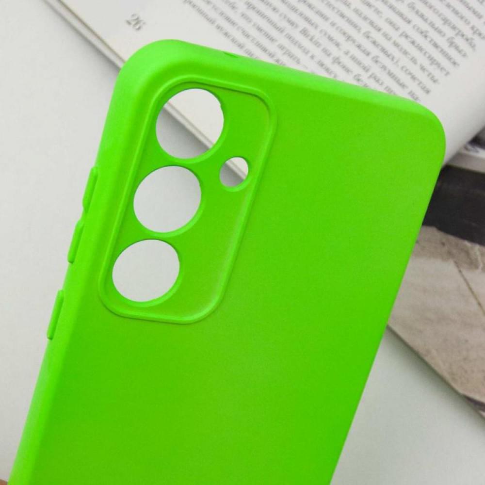 Чохол TPU GETMAN Liquid Silk Full Camera для Samsung Galaxy S24 Салатовий / Neon Green