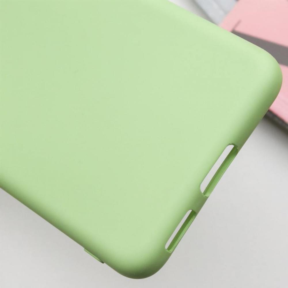 Чохол TPU GETMAN Liquid Silk Full Camera для Samsung Galaxy S21 Зелений / Pistachio