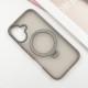 TPU+PC чехол Metal Buttons with MagSafe Colorful HQ Ring для Apple iPhone 16 (6.1")
