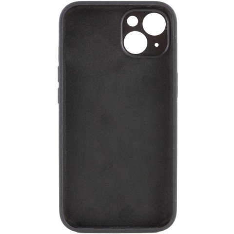 Чохол Silicone Case Full Camera Protective (AA) NO LOGO для Apple iPhone 14 (6.1") Чорний / Black