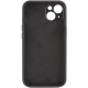 Чохол Silicone Case Full Camera Protective (AA) NO LOGO для Apple iPhone 14 (6.1") Чорний / Black