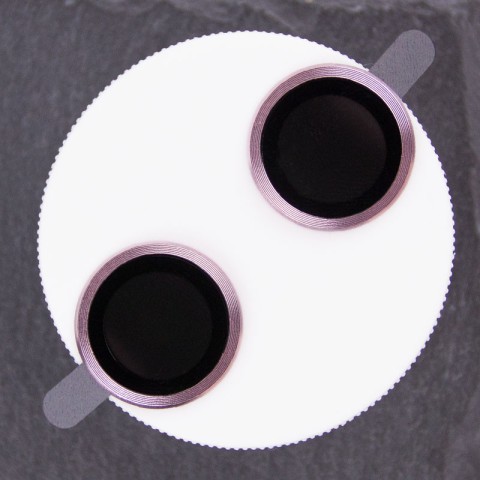 Захисне скло Metal Classic на камеру (у упак.) для Apple iPhone 15 (6.1") / 15 Plus (6.7") Рожевий / Pink