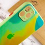 Чохол TPU+Glass Impasto abstract для Apple iPhone 11 Pro (5.8") Yellow green