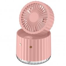 Настільний вентилятор Rapid Cooling 3in1 з водяним охолодженням і підсвічуванням 1200 mAh Pink