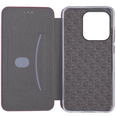 Шкіряний чохол-книжка Classy для Xiaomi Redmi Note 14 4G (Int. version) Бордовий