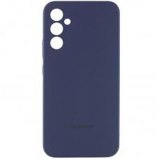 Чохол Silicone Cover Lakshmi Full Camera (AAA) with Logo для Samsung Galaxy A56 Темно-синій / Midnight blue