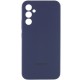 Чохол Silicone Cover Lakshmi Full Camera (AAA) with Logo для Samsung Galaxy A56 Темно-синій / Midnight blue