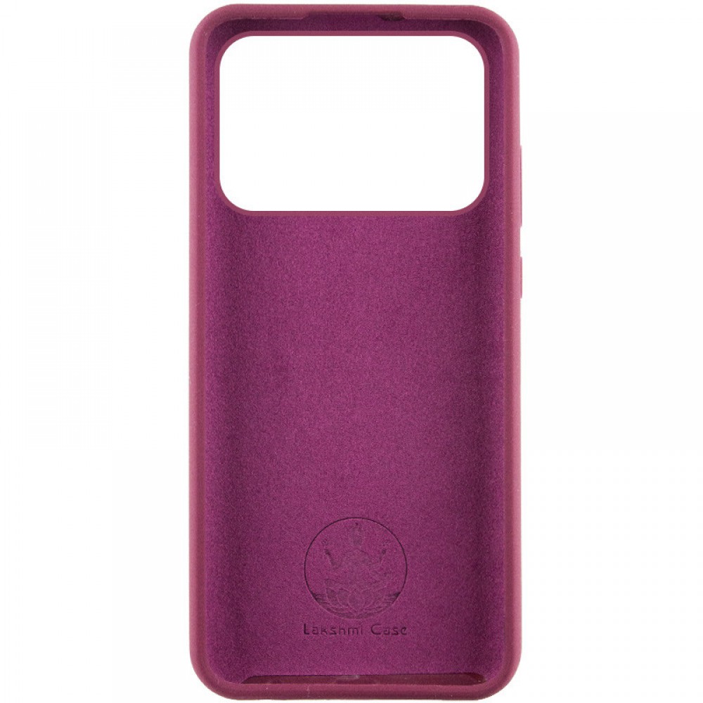 Чохол Silicone Cover Lakshmi (AAA) для Xiaomi Poco X6 Pro Бордовий / Plum