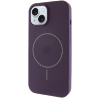 Чохол Silicone Case Full Protective (AA) with MagSafe для Apple iPhone 15 (6.1") Фіолетовий / Elderberry