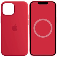 Чохол Silicone case (AAA) with Magsafe and Animation для Apple iPhone 14 (6.1") Червоний / Red