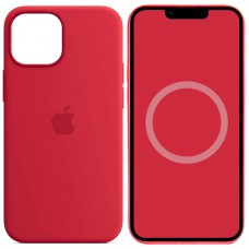 Чохол Silicone case (AAA) with Magsafe and Animation для Apple iPhone 14 (6.1") Червоний / Red