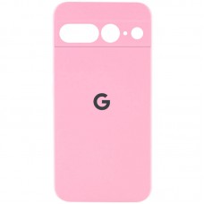 Чохол Silicone Cover Lakshmi Full Camera (AAA) with Logo для Google Pixel 7 Pro Рожевий / Light pink