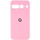 Чохол Silicone Cover Lakshmi Full Camera (AAA) with Logo для Google Pixel 7 Pro Рожевий / Light pink