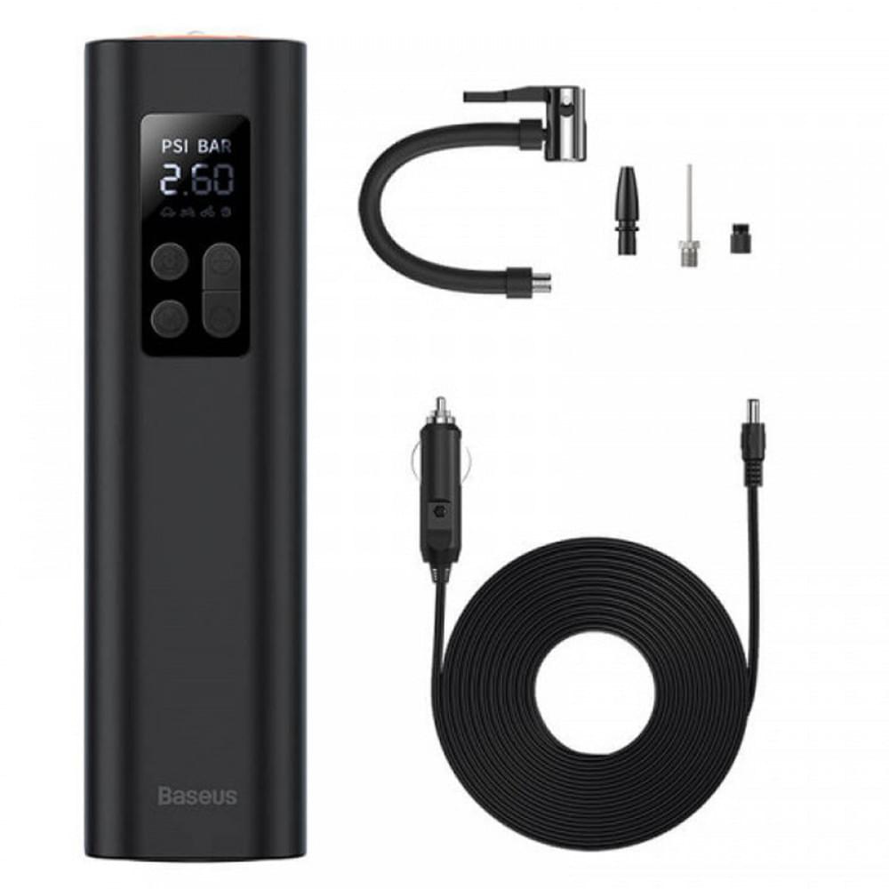 Автомобільний насос Baseus Super Mini Inflator Pump (CRCQ000001) Black