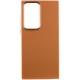 Шкіряний чохол Bonbon Leather Metal Style для Samsung Galaxy S22 Ultra Коричневий / Brown