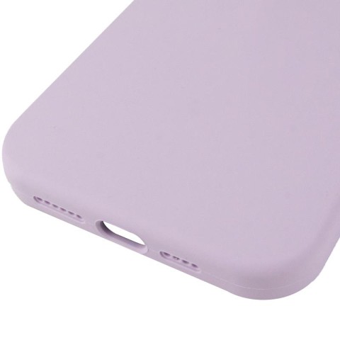 Чохол Silicone Case (AA) Logo with MagSafe для Apple iPhone 12 Pro / 12 (6.1") Бузковий / Lilac