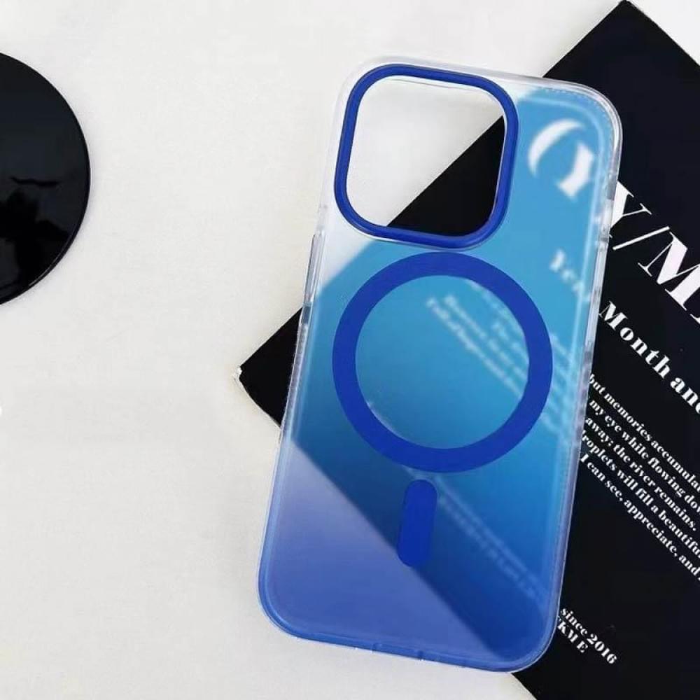 Чохол TPU+PC Phantom with MagSafe для Apple iPhone 16 Pro (6.3") Blue