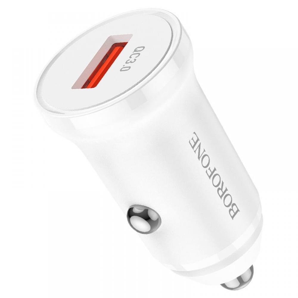 АЗП Borofone BZ18 QC3.0 (1USB-A) Білий