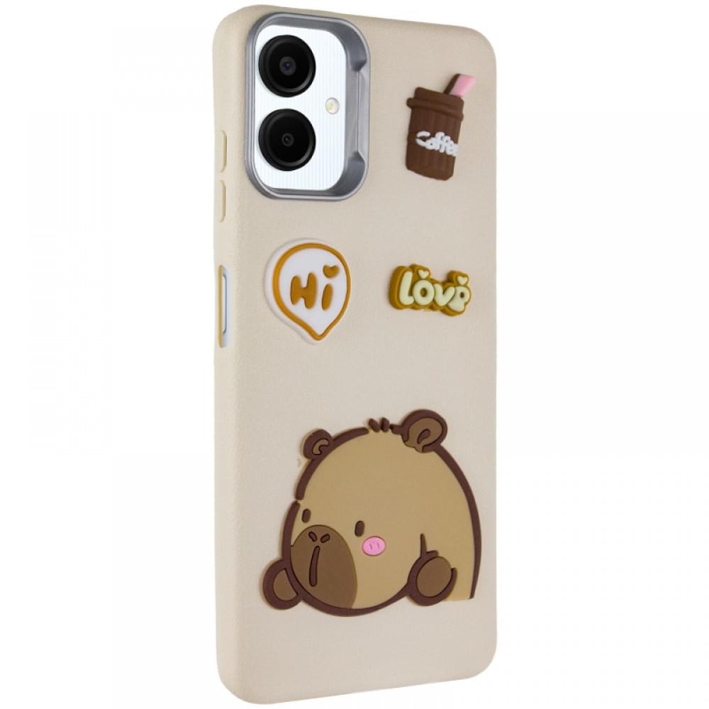 Чохол TPU Leather Toys для Samsung Galaxy A06 Capybara / Sand