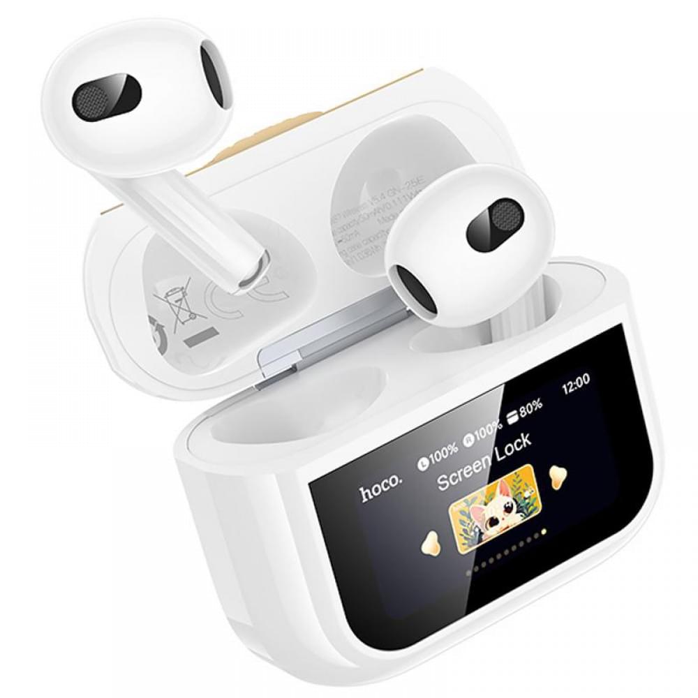 Бездротові TWS навушники Hoco EW87 Gata White
