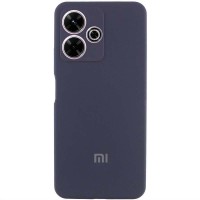 Чохол Silicone Cover Lakshmi Full Camera (AAA) with Logo для Xiaomi Redmi 13 4G / Poco M6 4G Темно-синій / Midnight blue