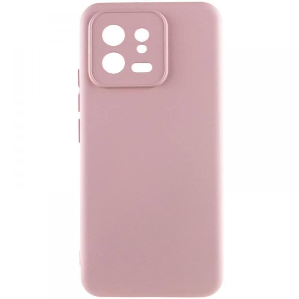 Чохол TPU GETMAN Liquid Silk Full Camera для Xiaomi 13 Pro Рожевий / Pink Sand